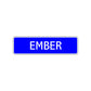 Ember Street Sign Children Name Room Plate