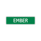 Ember Street Sign Children Name Room Plate
