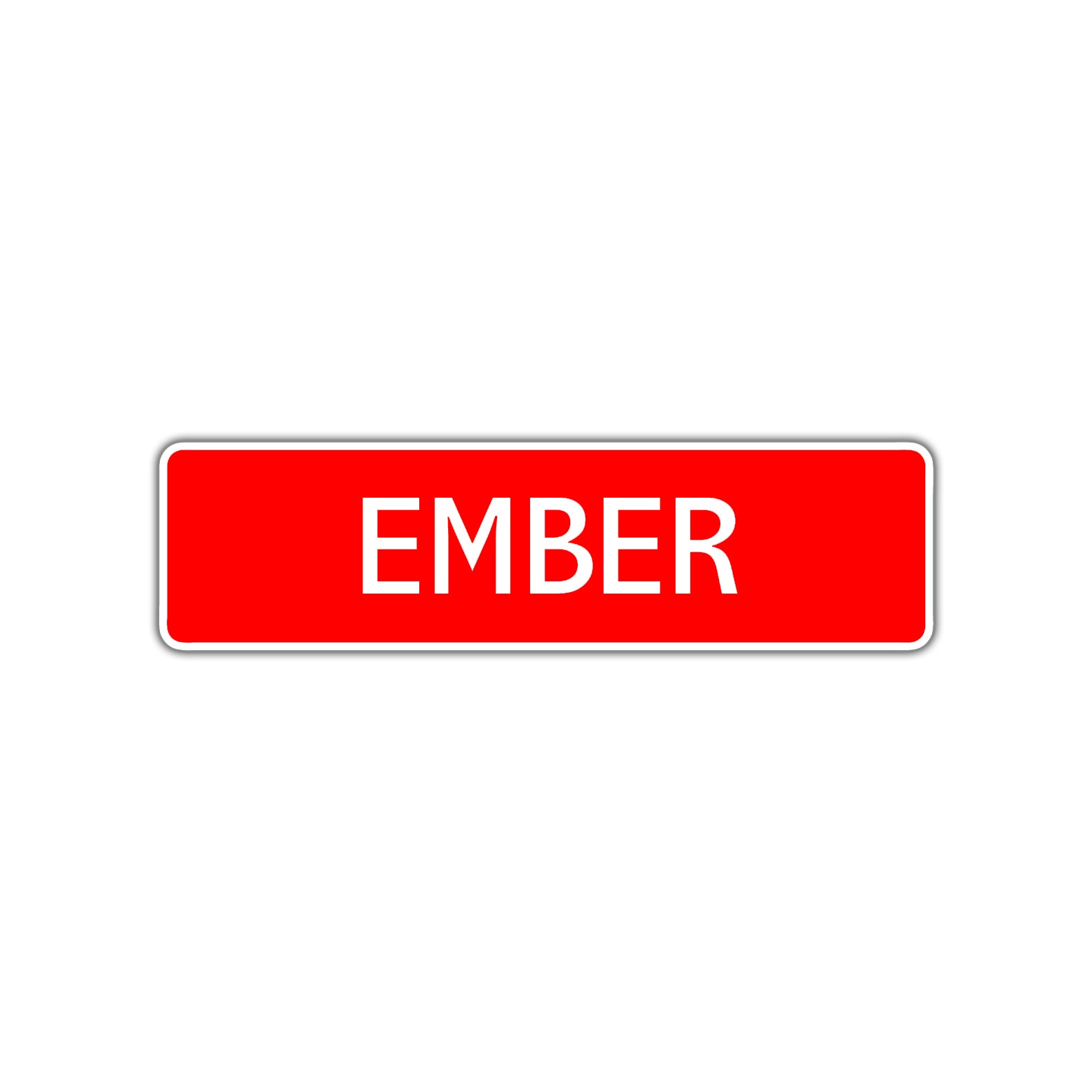 Ember Street Sign Children Name Room Plate