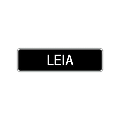 Leia Street Sign Children Name Room Plate
