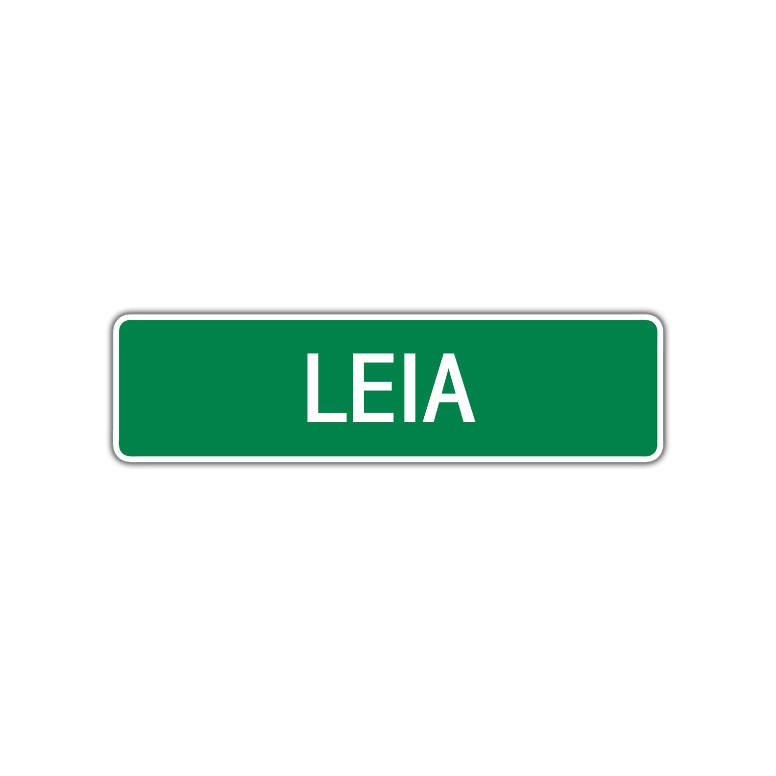Leia Street Sign Children Name Room Plate
