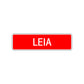 Leia Street Sign Children Name Room Plate