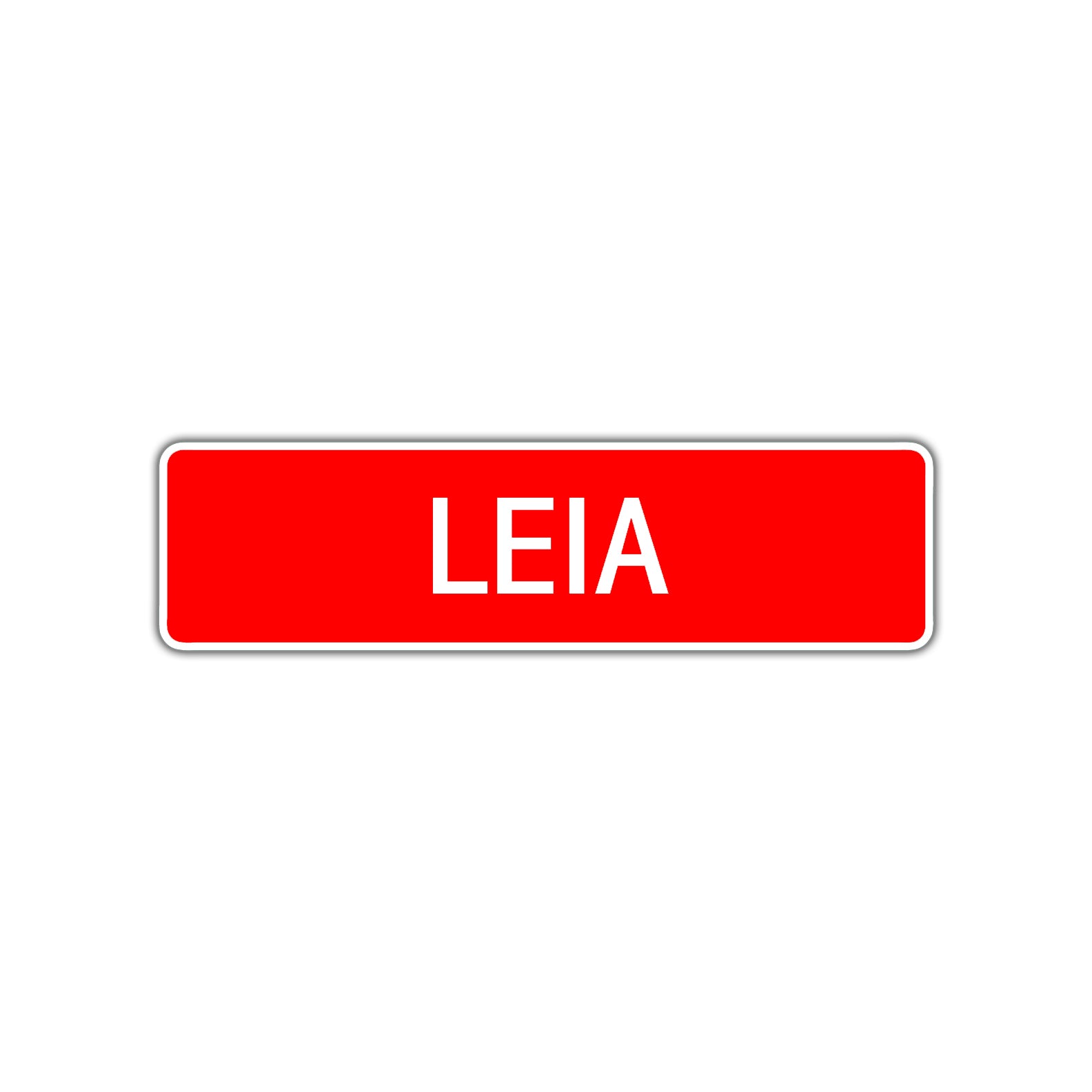 Leia Street Sign Children Name Room Plate