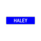Haley Street Sign Children Name Room Plate