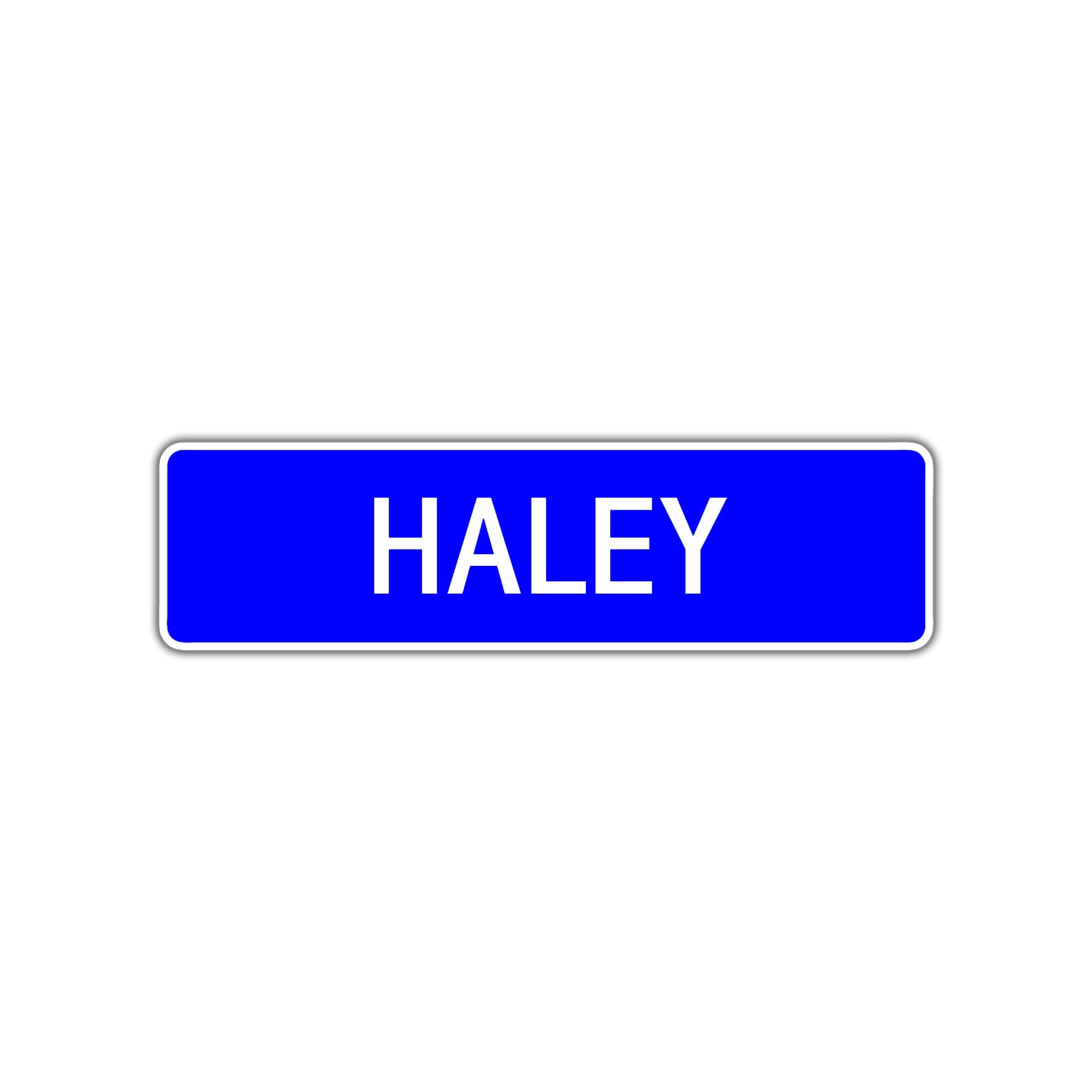 Haley Street Sign Children Name Room Plate