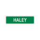 Haley Street Sign Children Name Room Plate