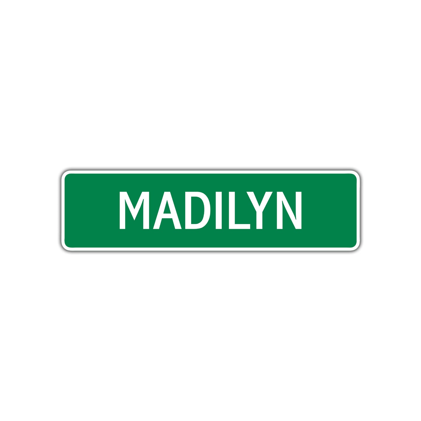 Madilyn Street Sign Children Name Room Plate