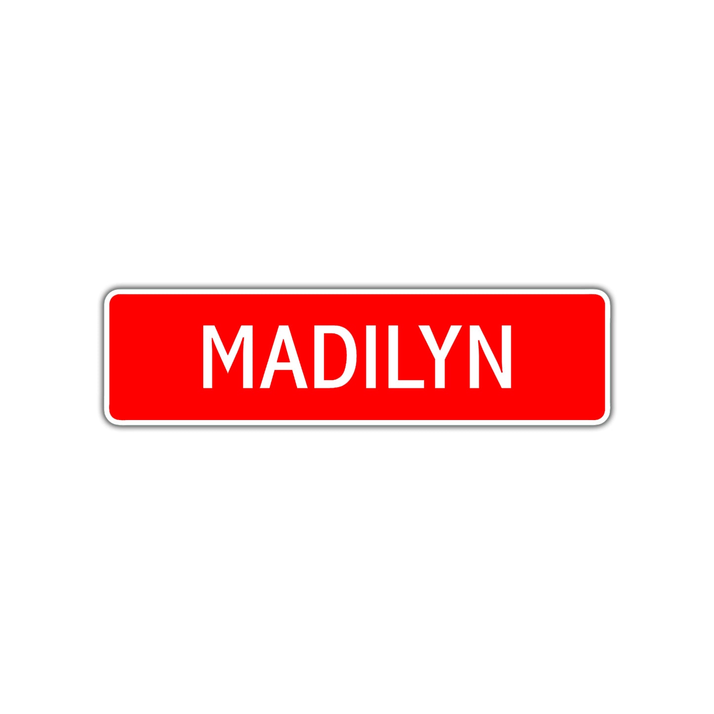 Madilyn Street Sign Children Name Room Plate