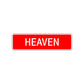 Heaven Street Sign Children Name Room Plate