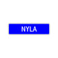 Nyla Street Sign Children Name Room Plate