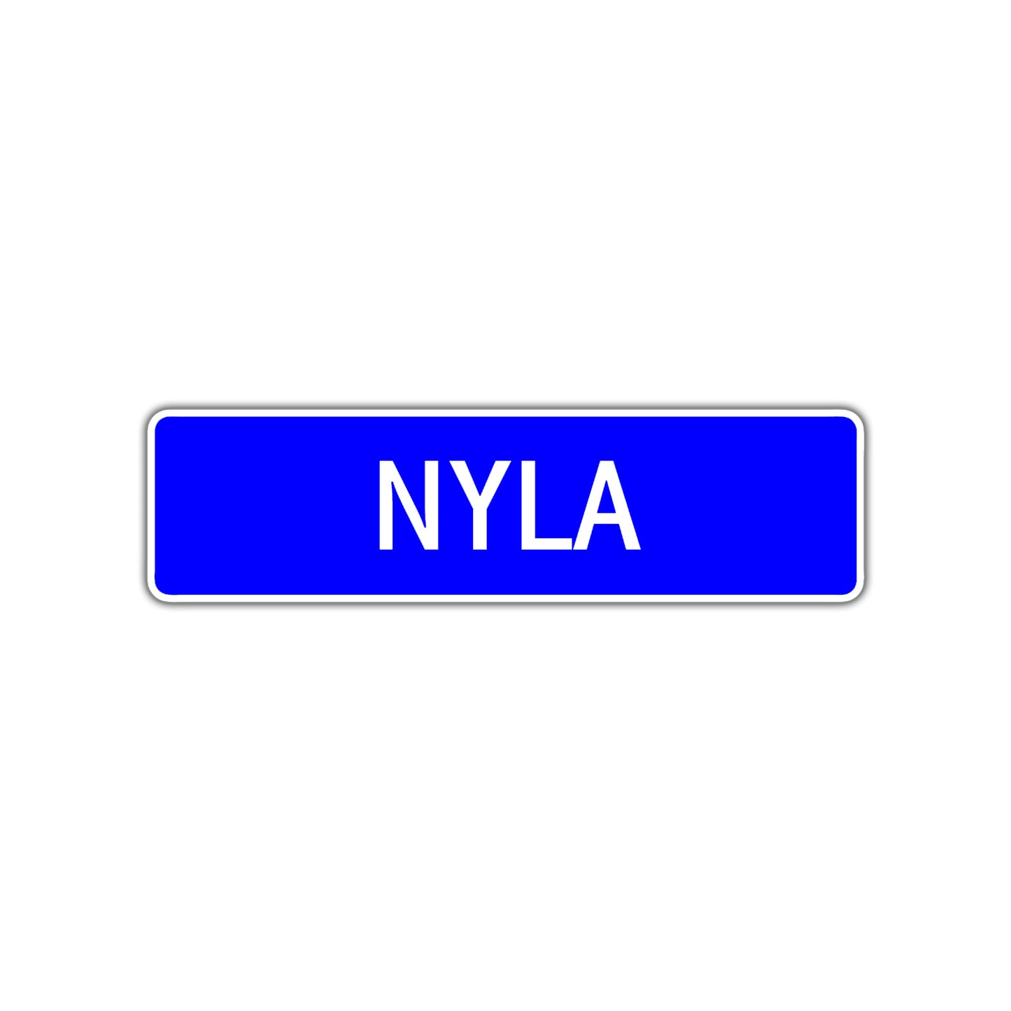Nyla Street Sign Children Name Room Plate