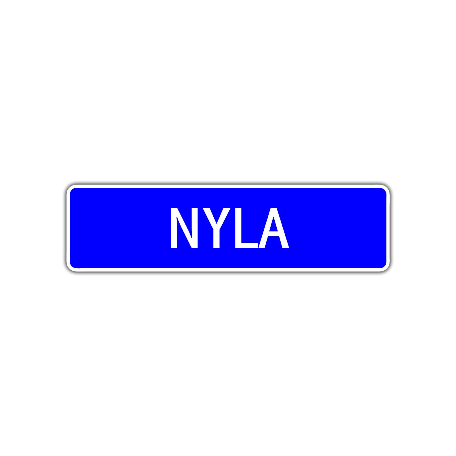 Nyla Street Sign Children Name Room Plate