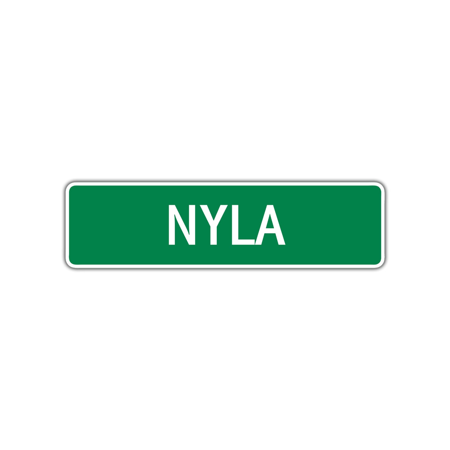 Nyla Street Sign Children Name Room Plate