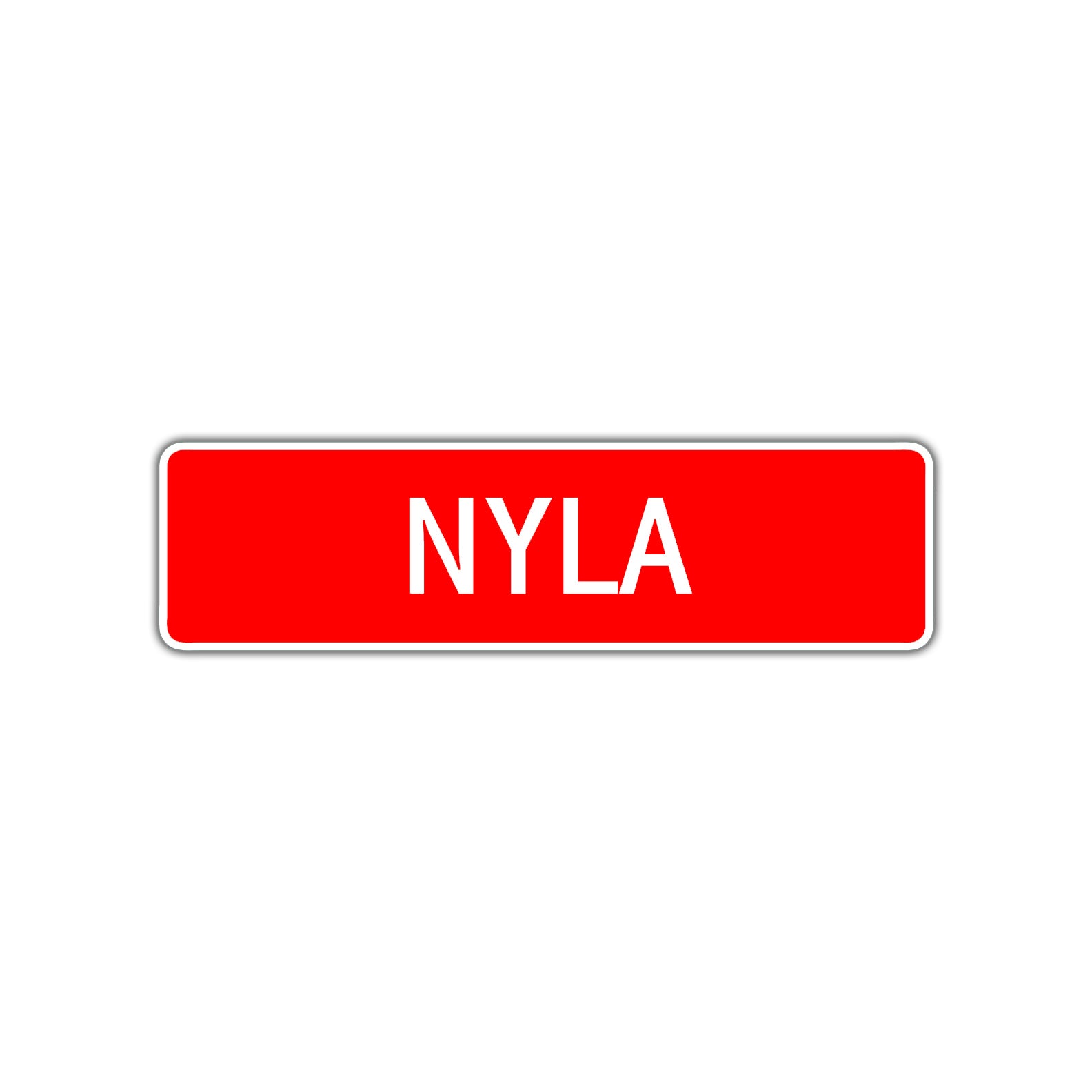 Nyla Street Sign Children Name Room Plate