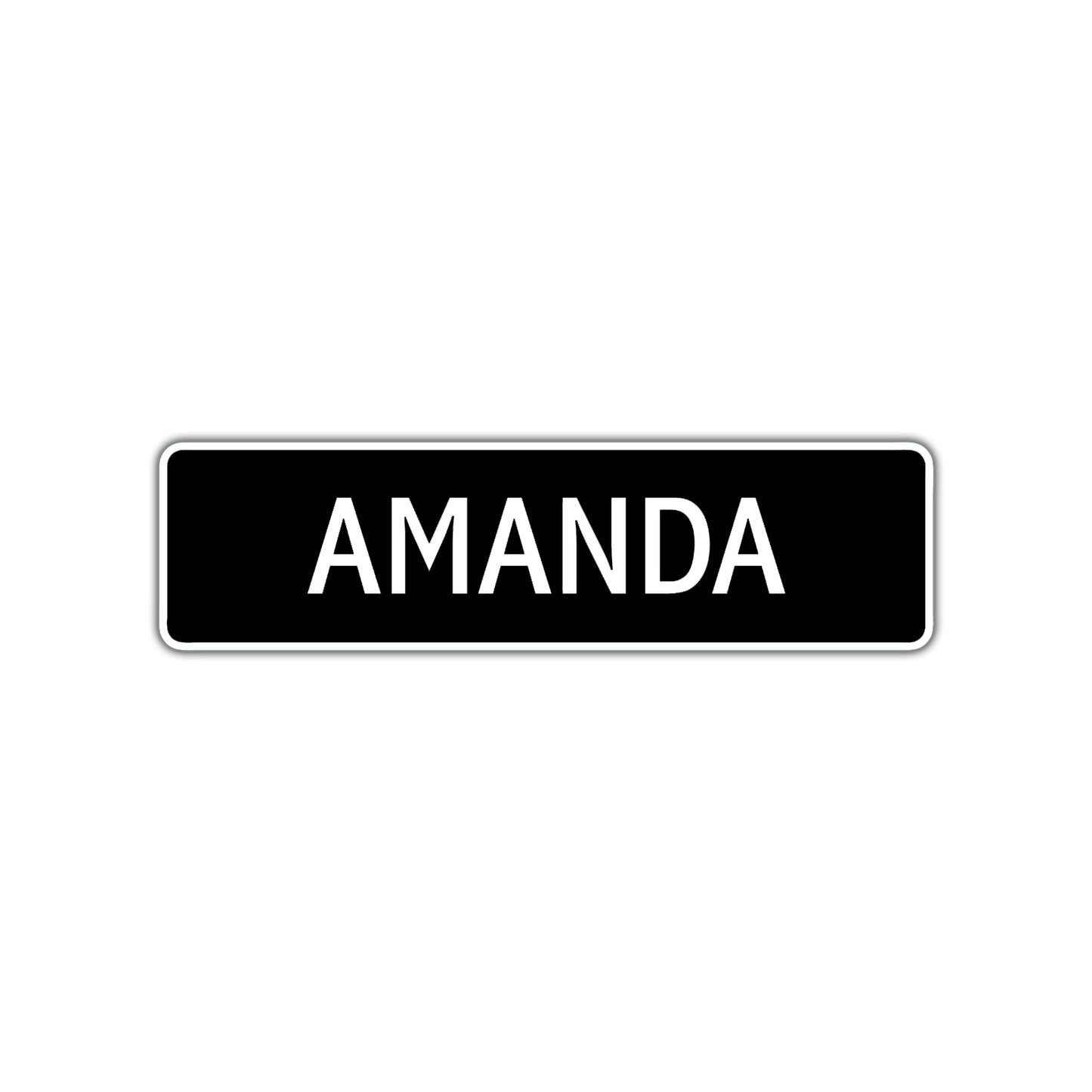 Amanda Street Sign Children Name Room Plate