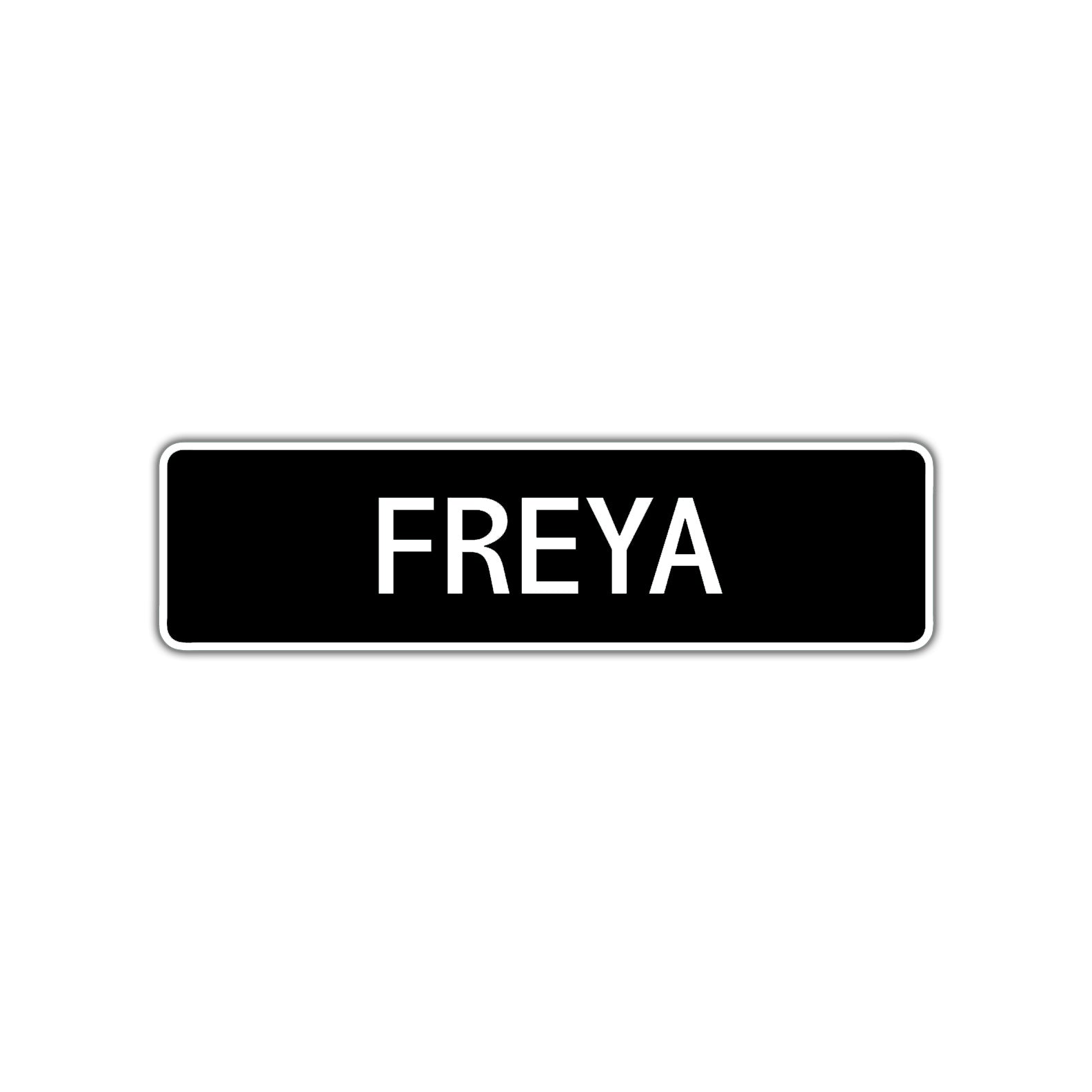 Freya Street Sign Children Name Room Plate