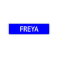 Freya Street Sign Children Name Room Plate