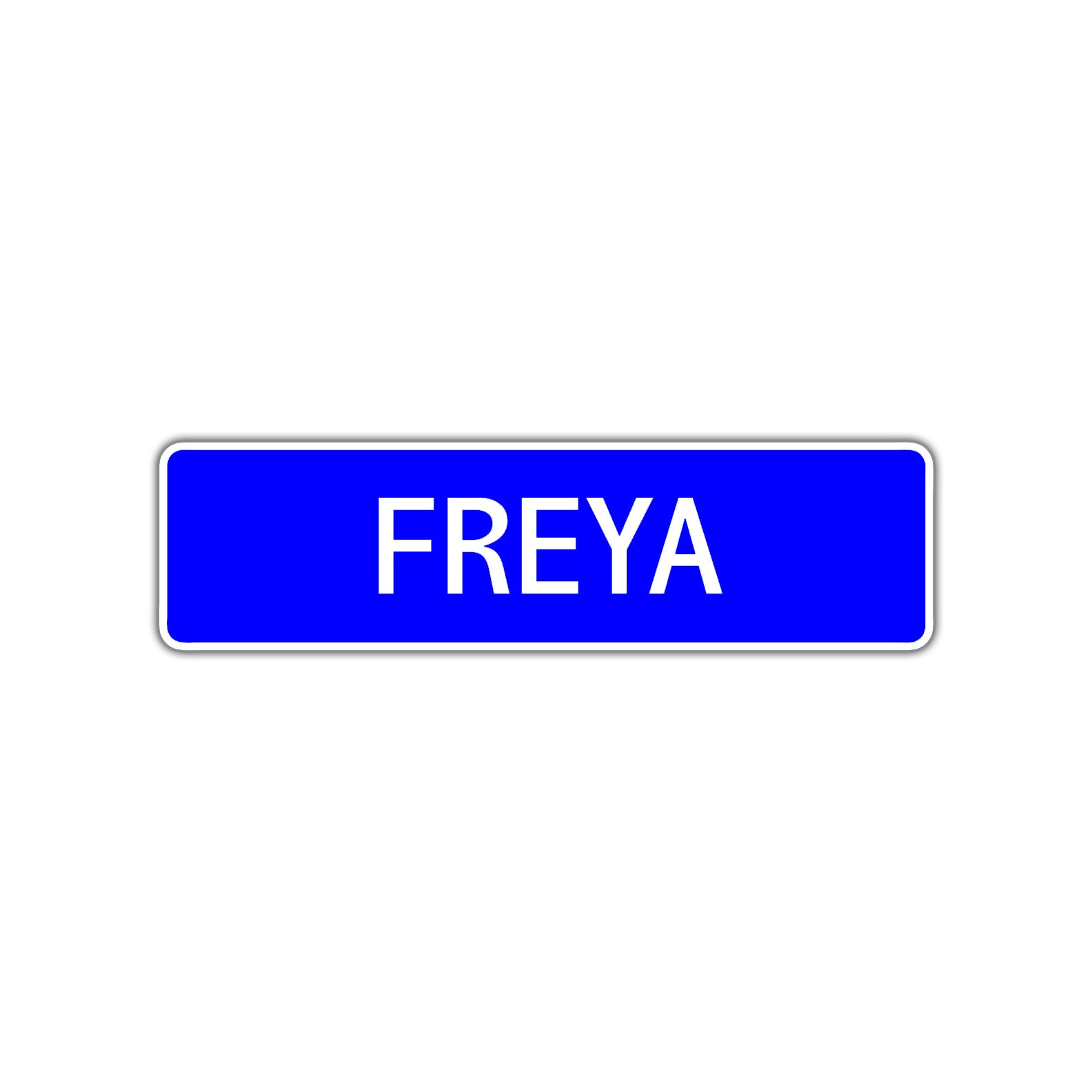 Freya Street Sign Children Name Room Plate