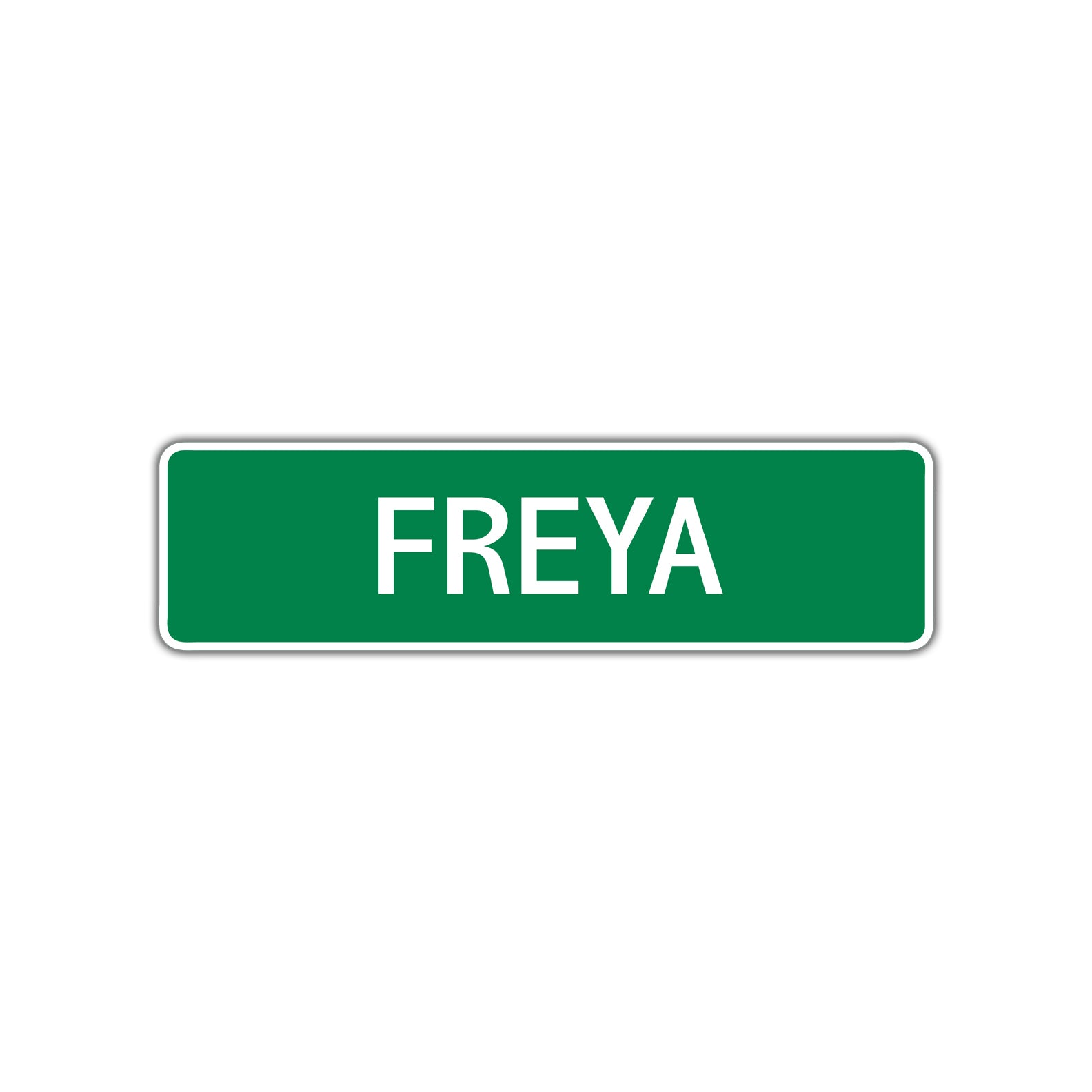 Freya Street Sign Children Name Room Plate
