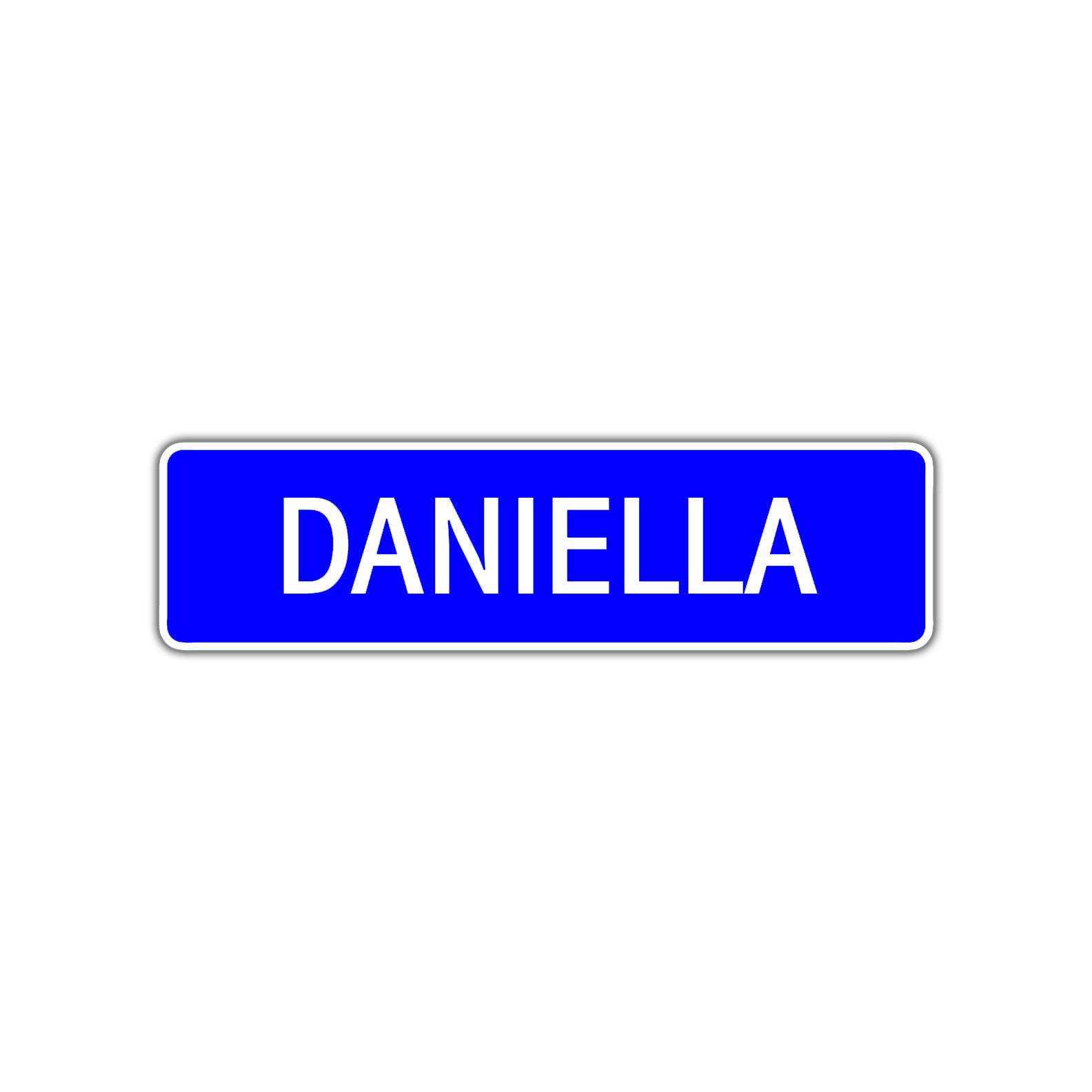 Daniella Street Sign Children Name Room Plate