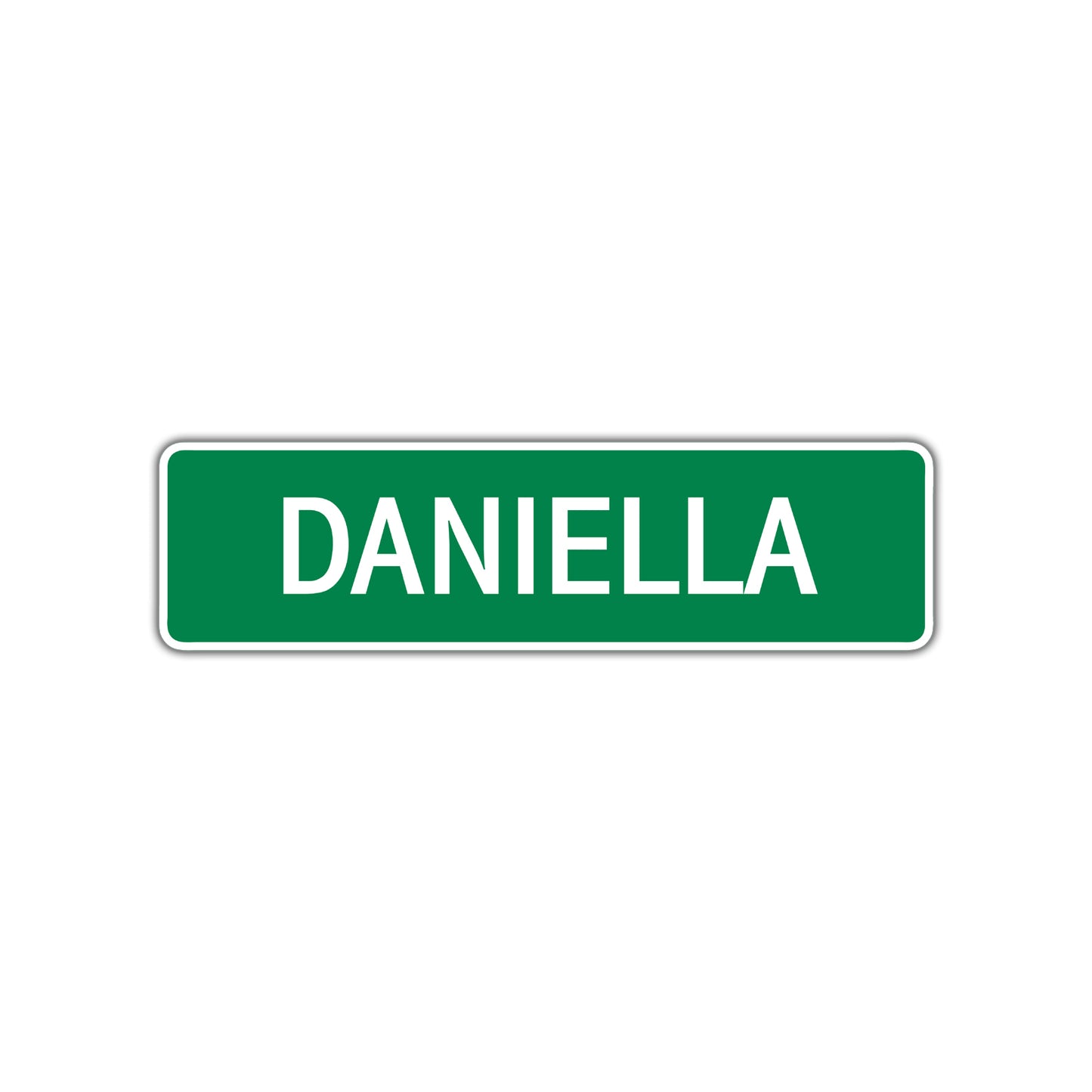 Daniella Street Sign Children Name Room Plate