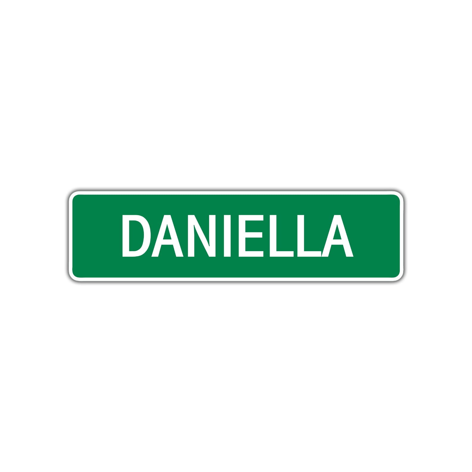 Daniella Street Sign Children Name Room Plate