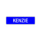 Kenzie Street Sign Children Name Room Plate