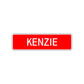 Kenzie Street Sign Children Name Room Plate