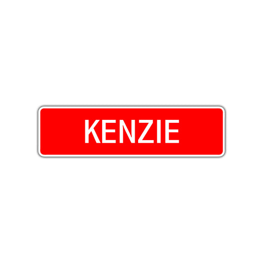 Kenzie Street Sign Children Name Room Plate