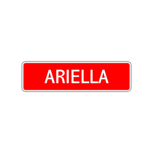 Ariella Street Sign Children Name Room Plate