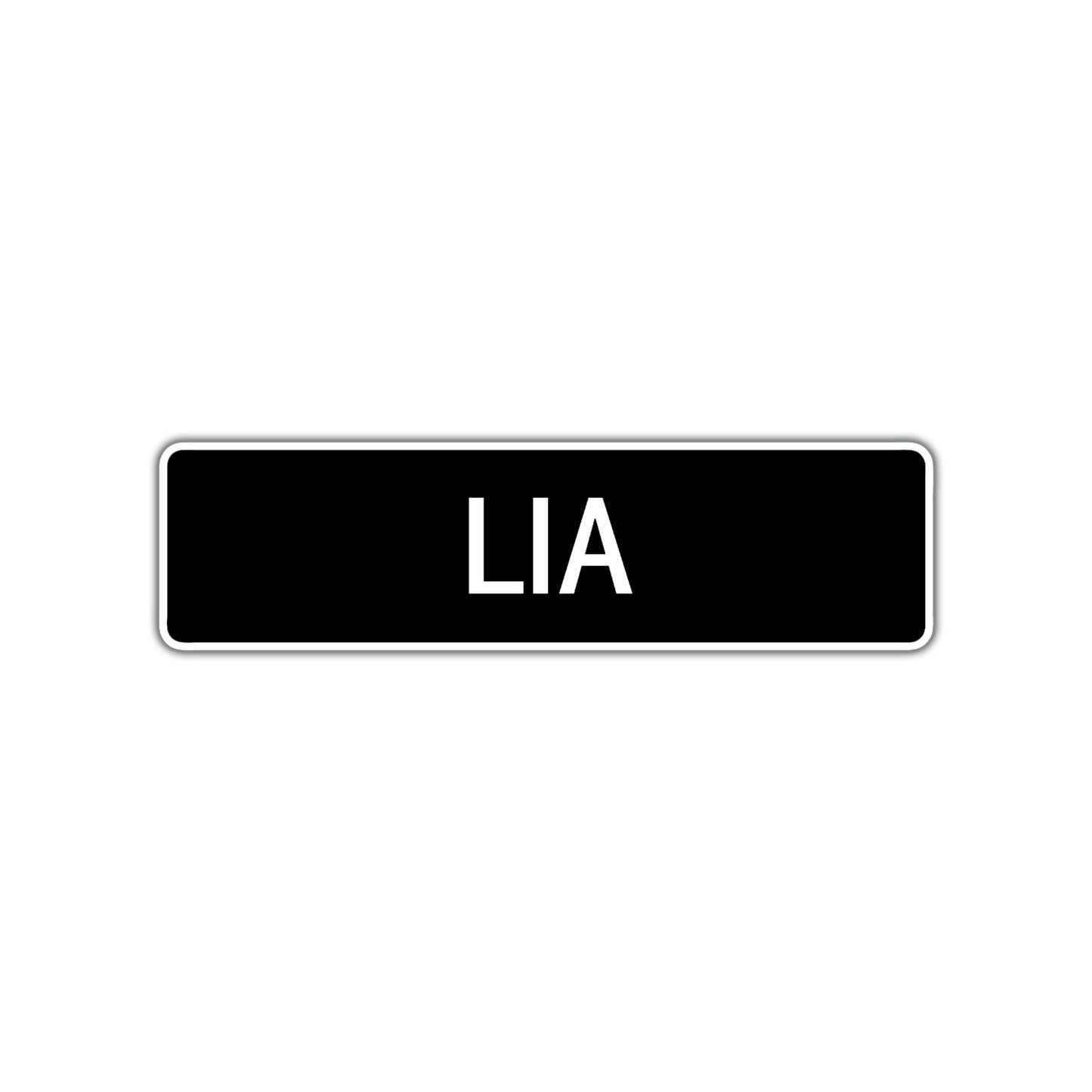 Lia Street Sign Children Name Room Plate