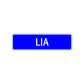 Lia Street Sign Children Name Room Plate