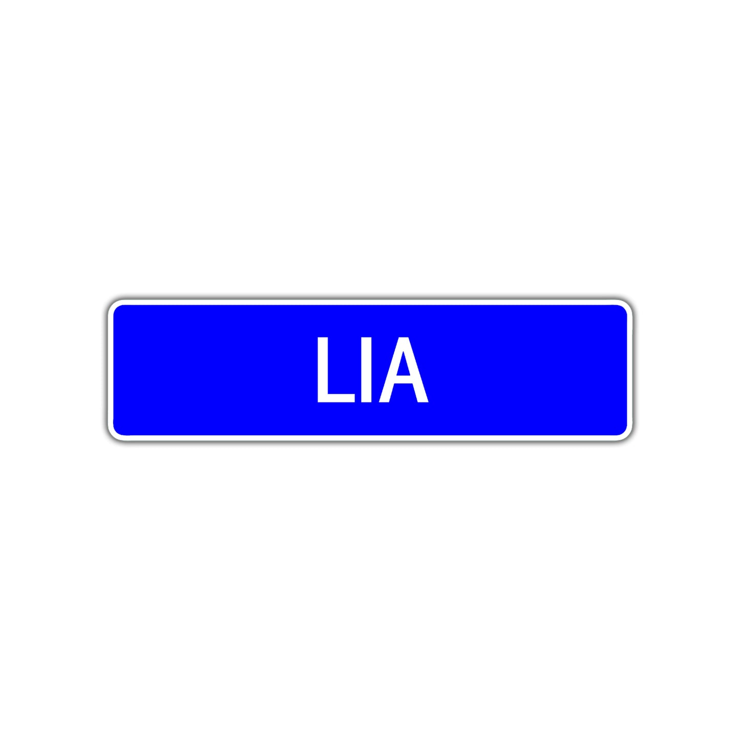 Lia Street Sign Children Name Room Plate