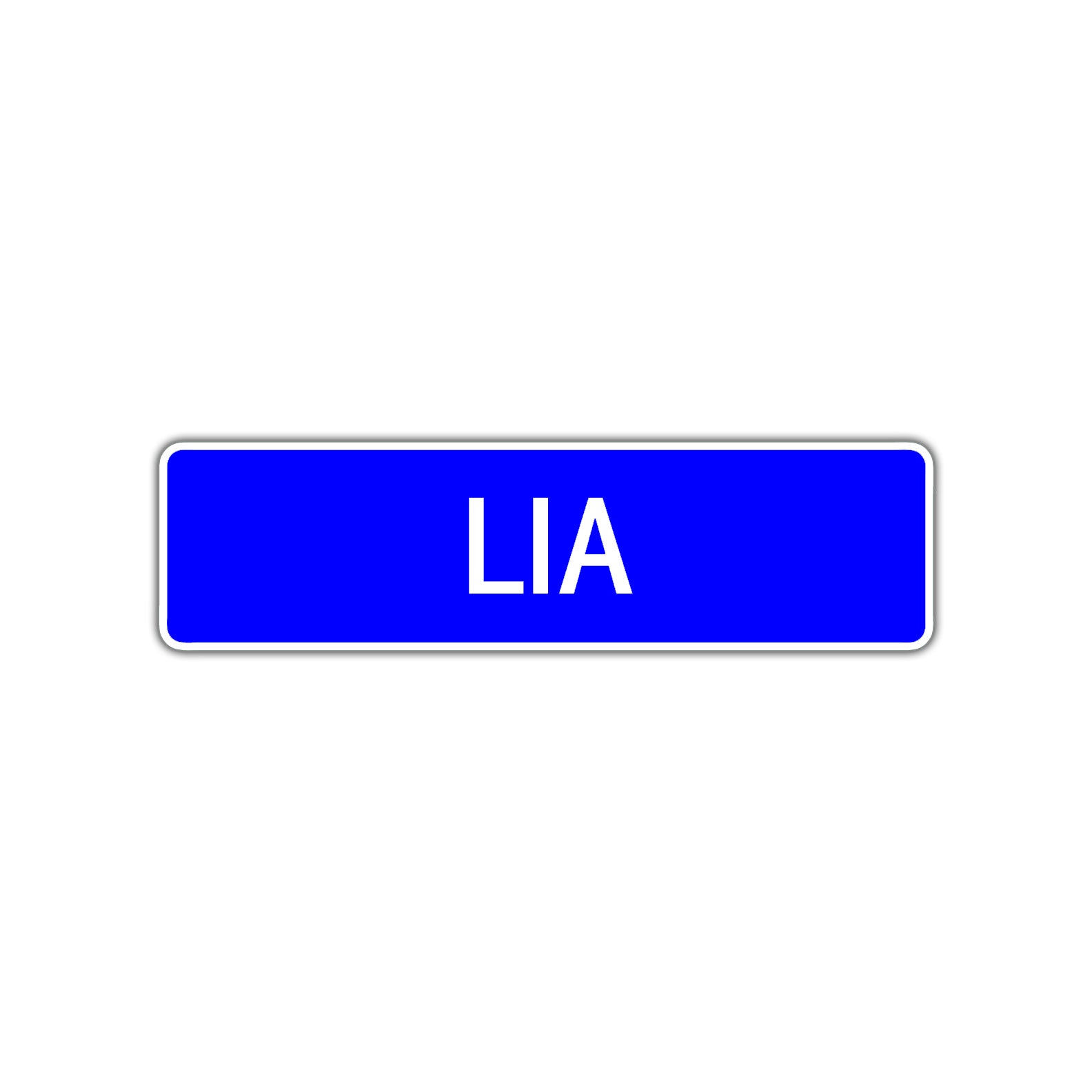 Lia Street Sign Children Name Room Plate