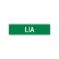 Lia Street Sign Children Name Room Plate