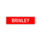 Brinley Street Sign Children Name Room Plate