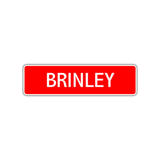 Brinley Street Sign Children Name Room Plate