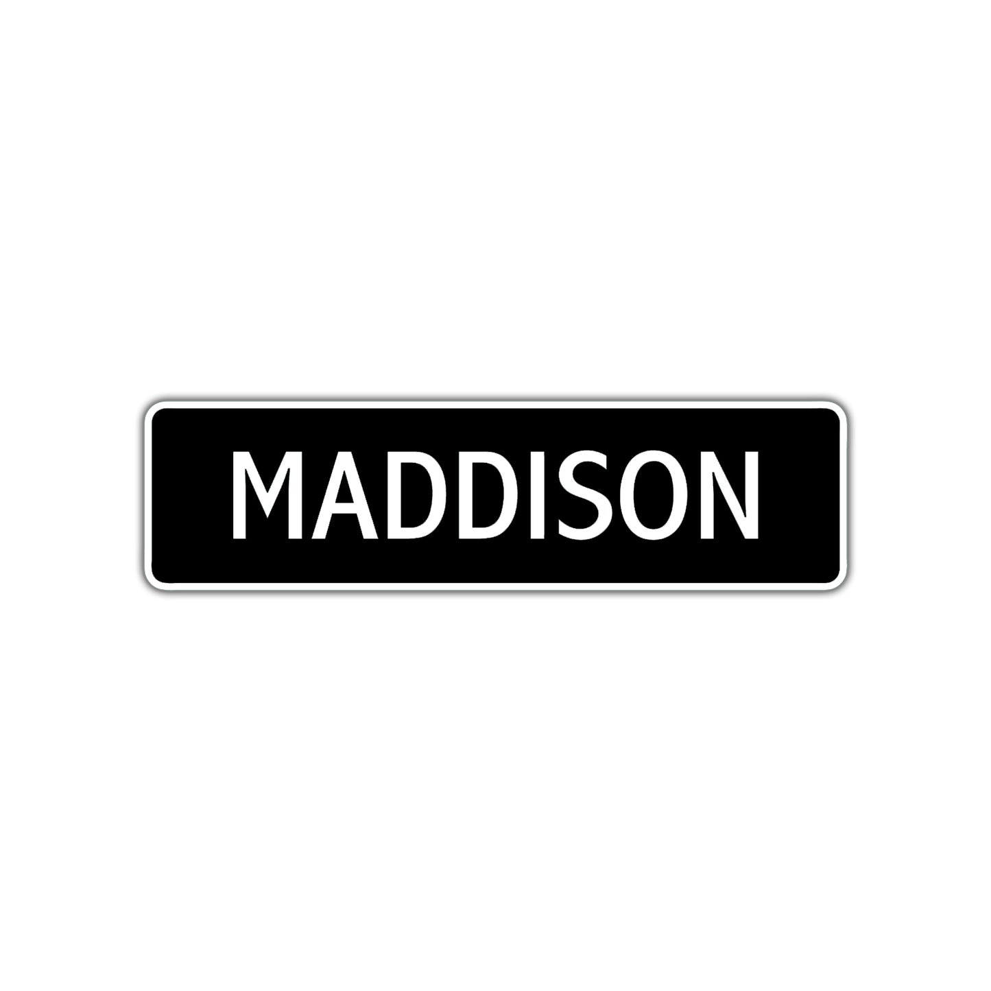 Maddison Street Sign Children Name Room Plate