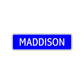 Maddison Street Sign Children Name Room Plate