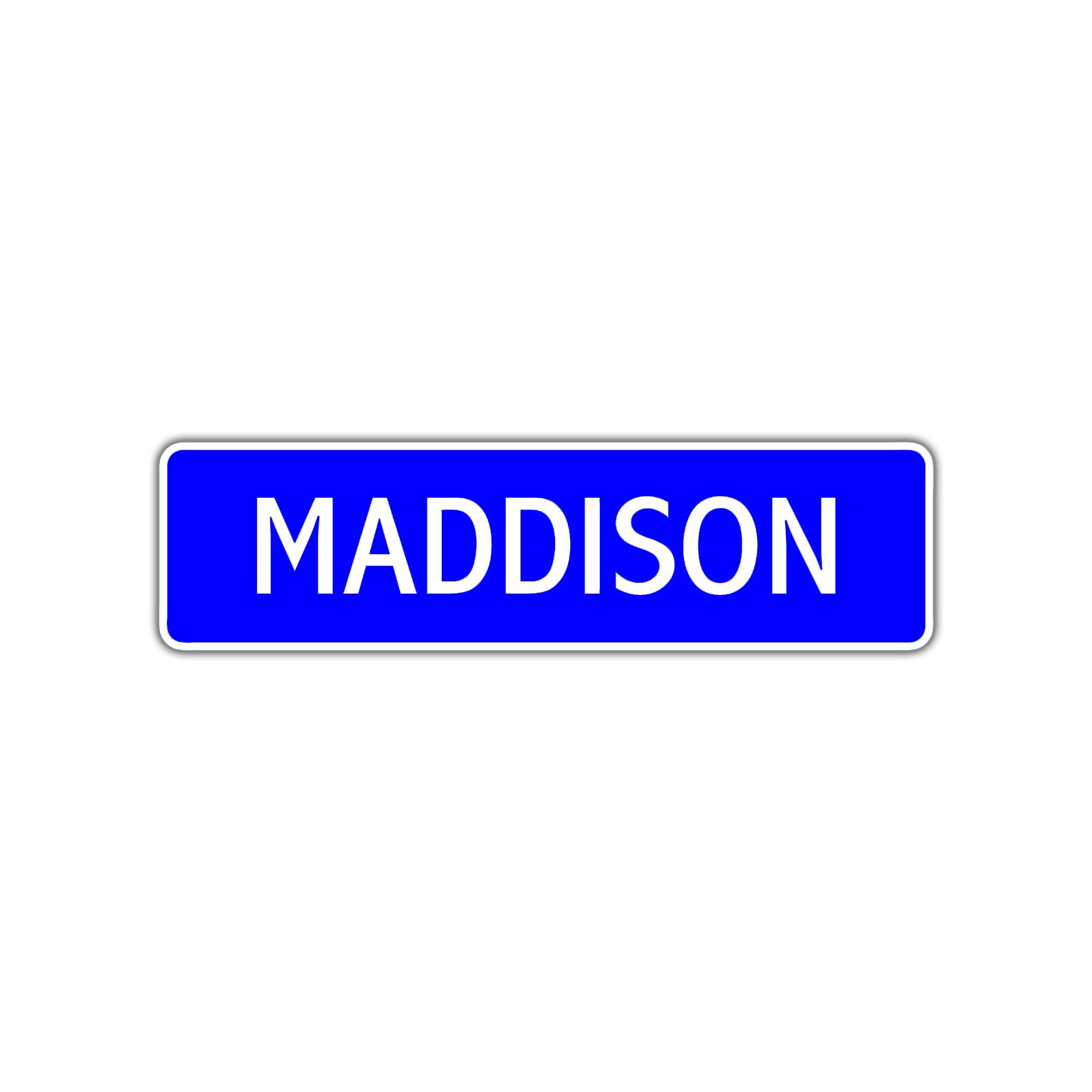 Maddison Street Sign Children Name Room Plate