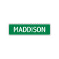 Maddison Street Sign Children Name Room Plate