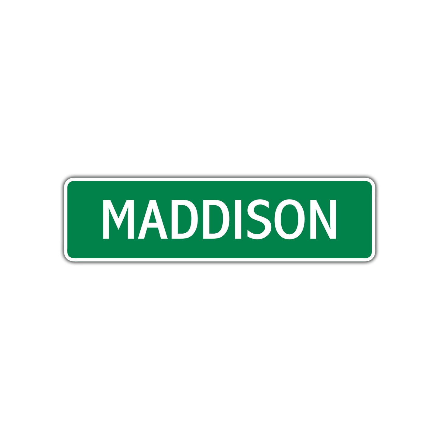 Maddison Street Sign Children Name Room Plate