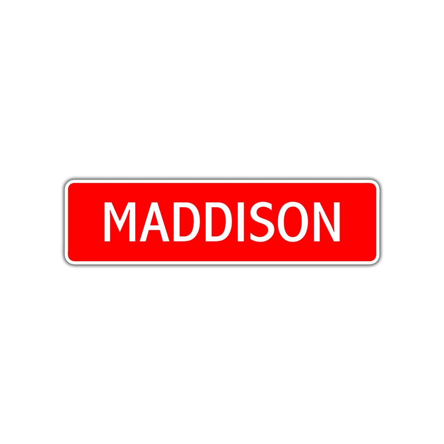Maddison Street Sign Children Name Room Plate