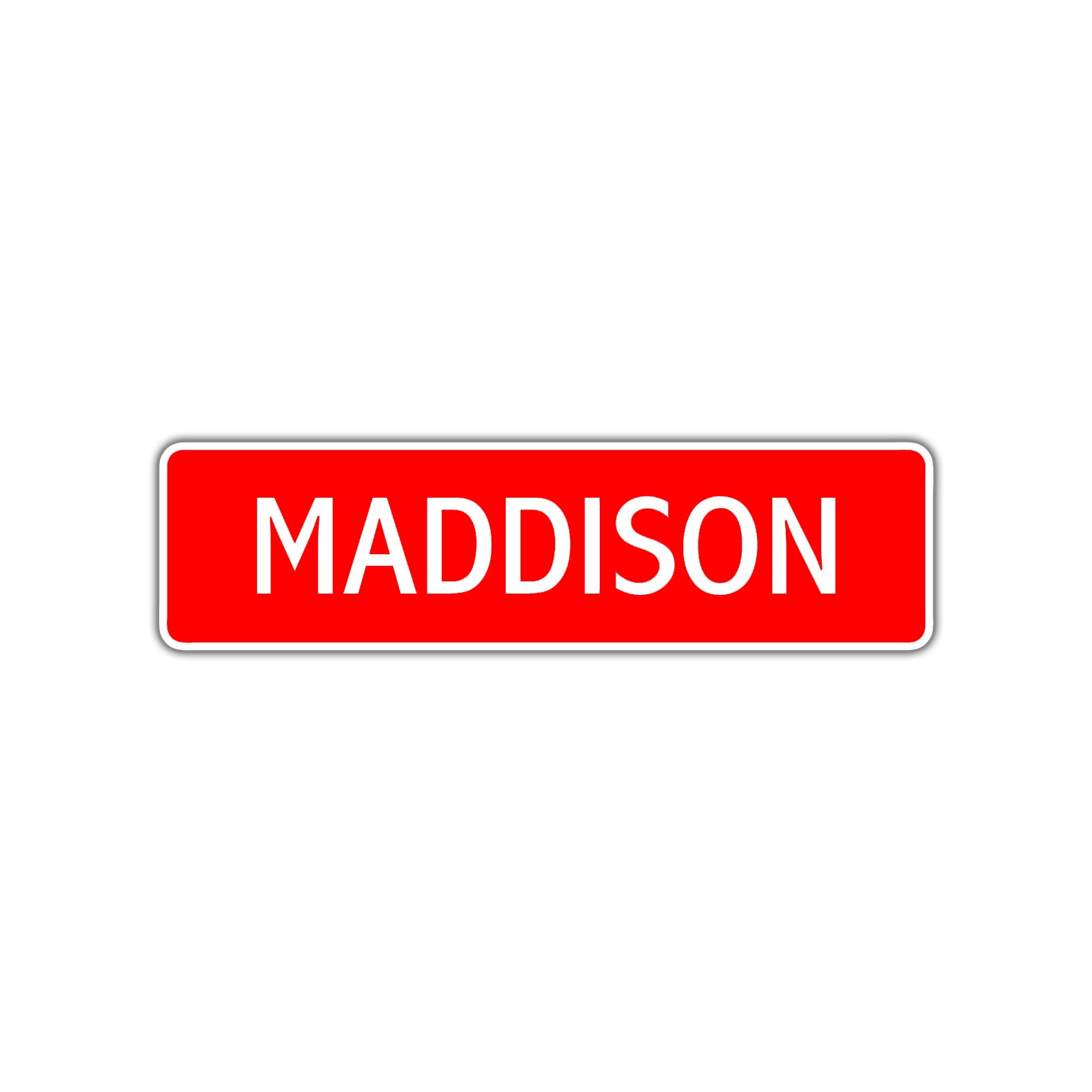 Maddison Street Sign Children Name Room Plate