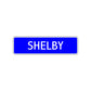 Shelby Street Sign Children Name Room Plate