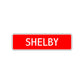 Shelby Street Sign Children Name Room Plate