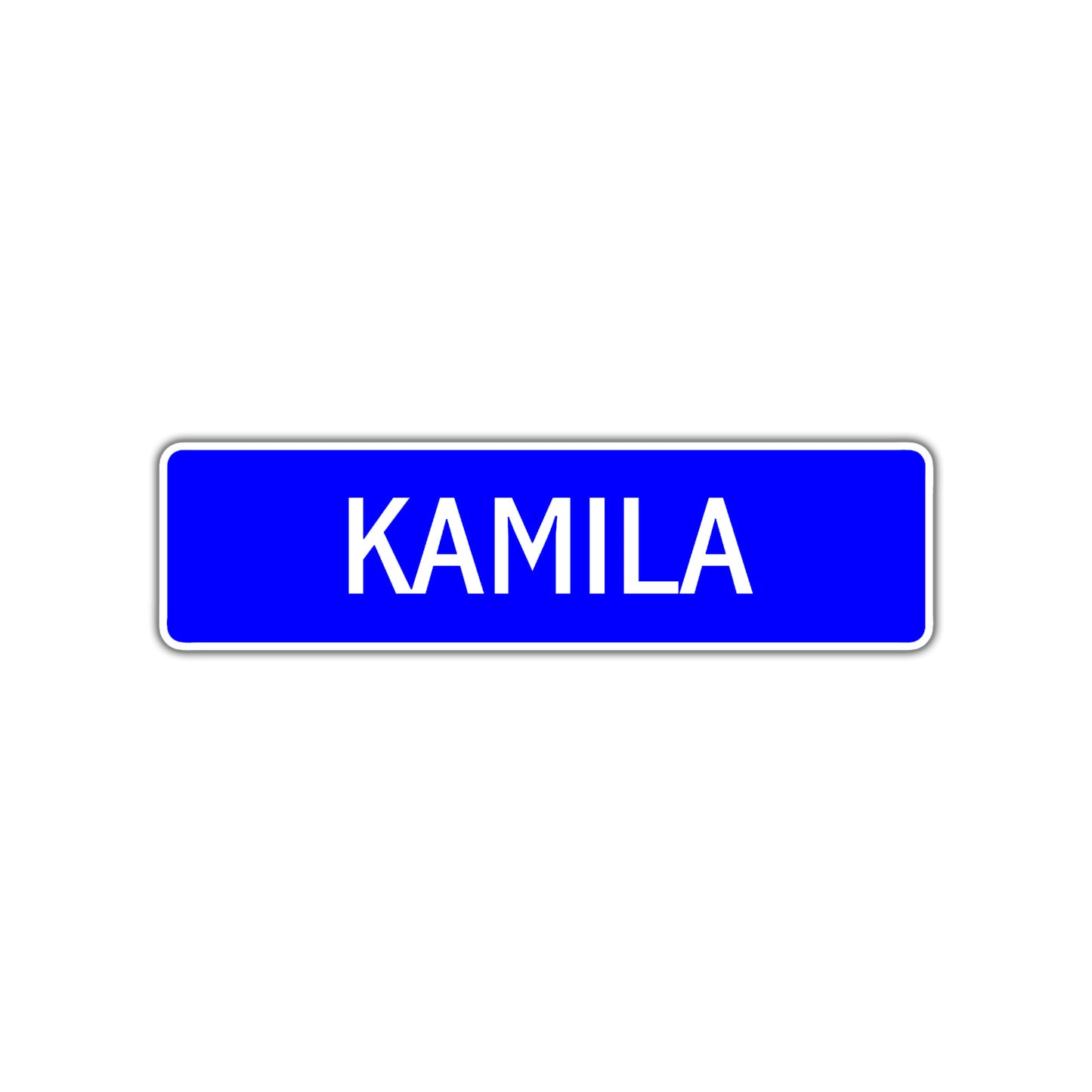 Kamila Street Sign Children Name Room Plate