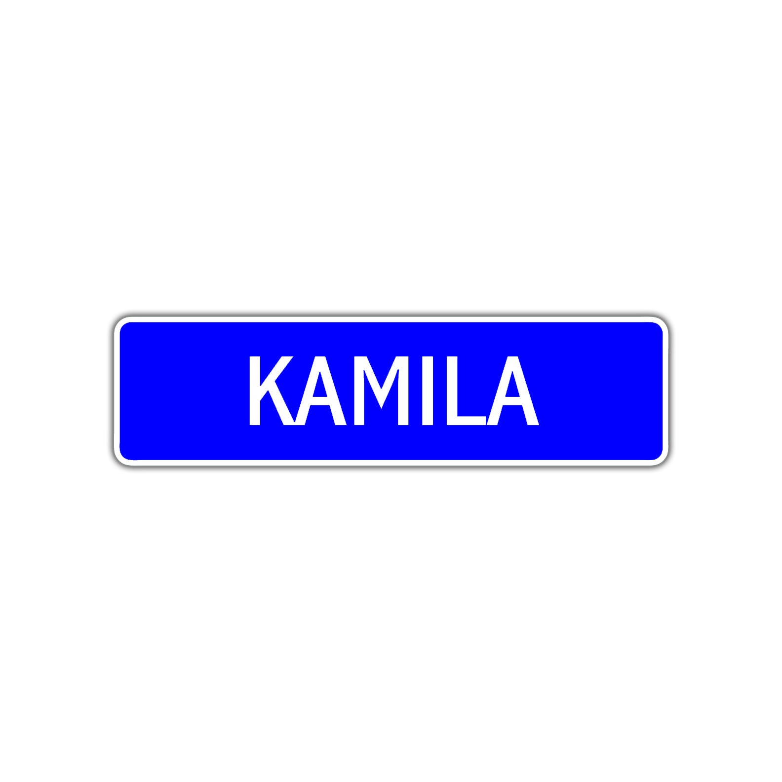 Kamila Street Sign Children Name Room Plate