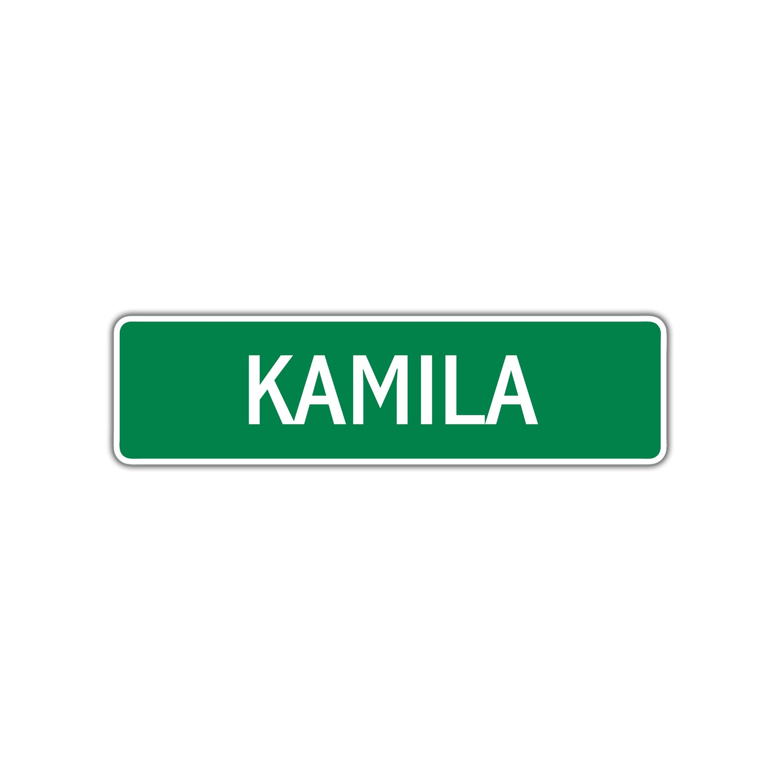 Kamila Street Sign Children Name Room Plate