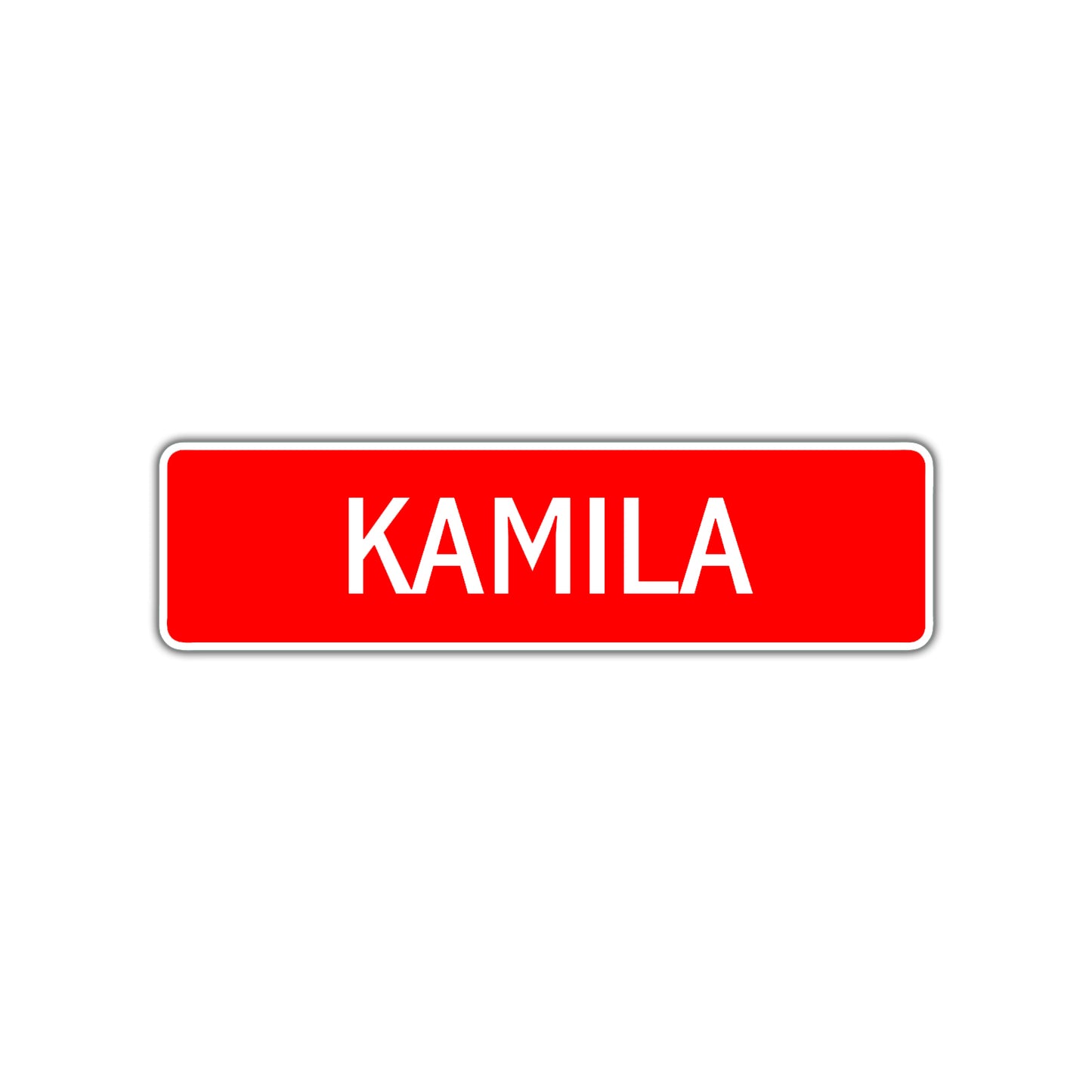 Kamila Street Sign Children Name Room Plate
